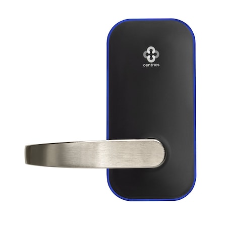 Centrios Grade 1 Smart Bluetooth Cylindrical Lock, Less Keypad, Pacific Beach Lever, Non-Keyed, Satin Nickel CEB102-PB-619